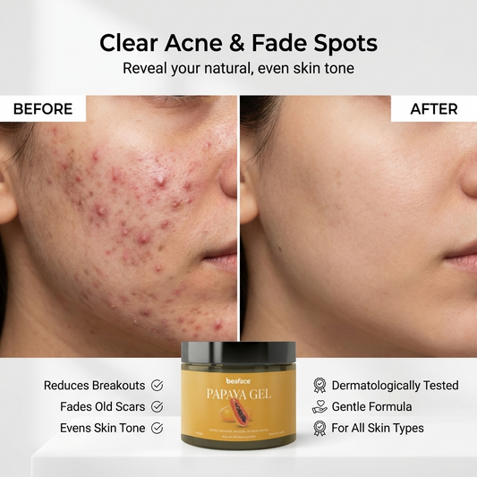 Papaya-gel-acne-scar-antiaging-dark-spot-moisturizing-soothing