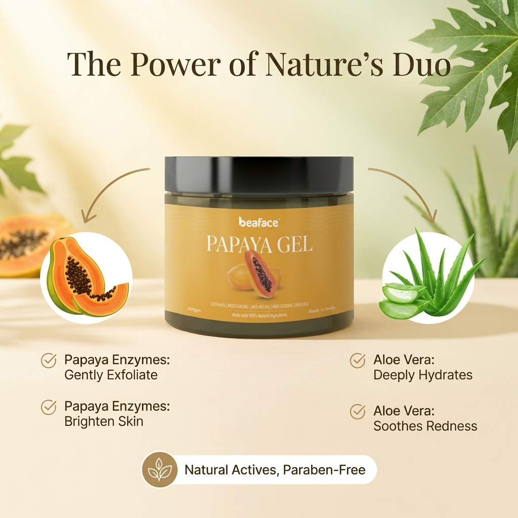 Papaya-gel-acne-scar-antiaging-dark-spot-moisturizing-soothing