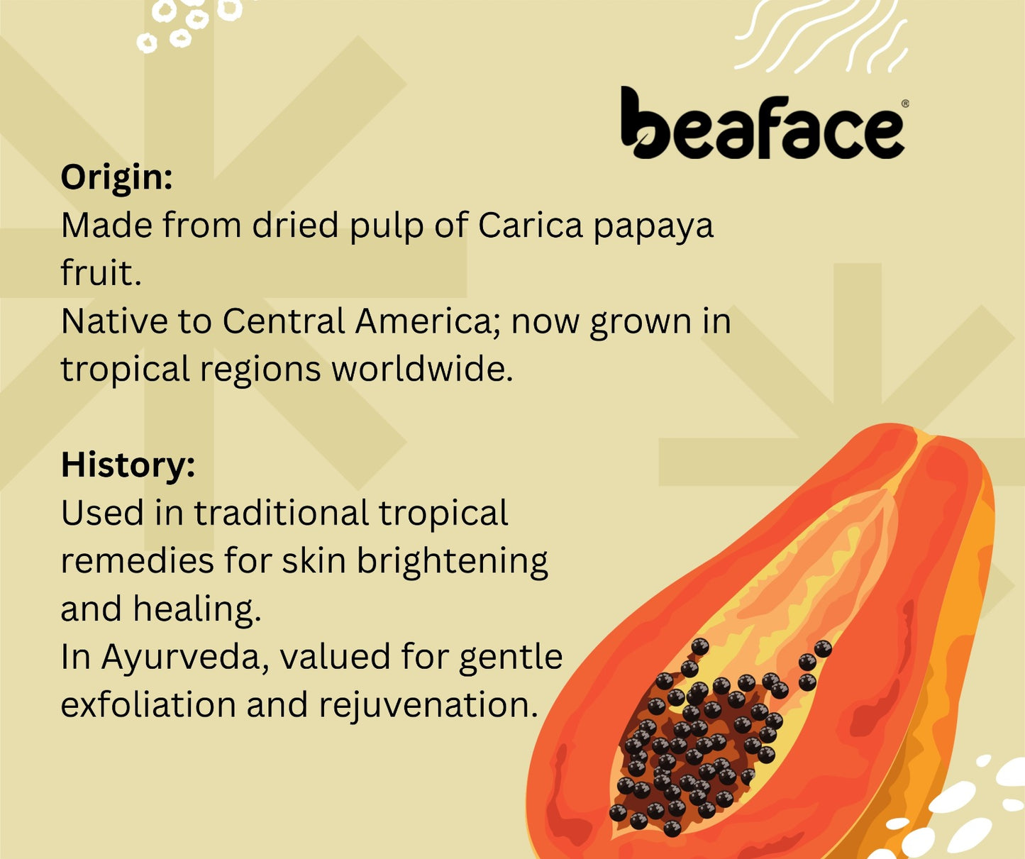Papaya-powder-improves-skin-texture-soothe-skin-acne-dark-spots-dead-skin-cell