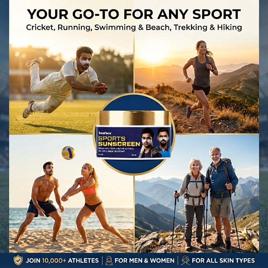 Cricket Sports Sunscreen with long lasting 50gm