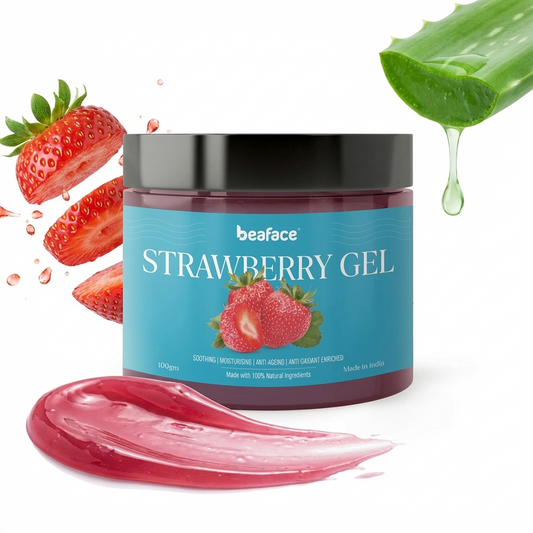 Strawberry-gel-hydration-moisturizing-acne-hyperpigmentation-brightening