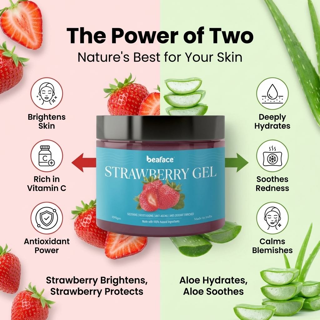 Strawberry-gel-hydration-moisturizing-acne-hyperpigmentation-brightening
