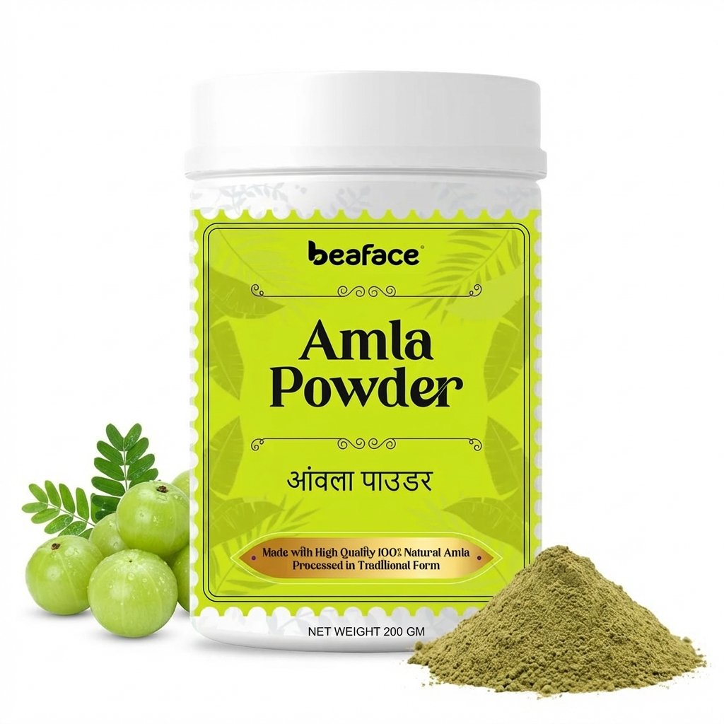 Amla-powder-hair-shinny-reduce hair fall-scalp