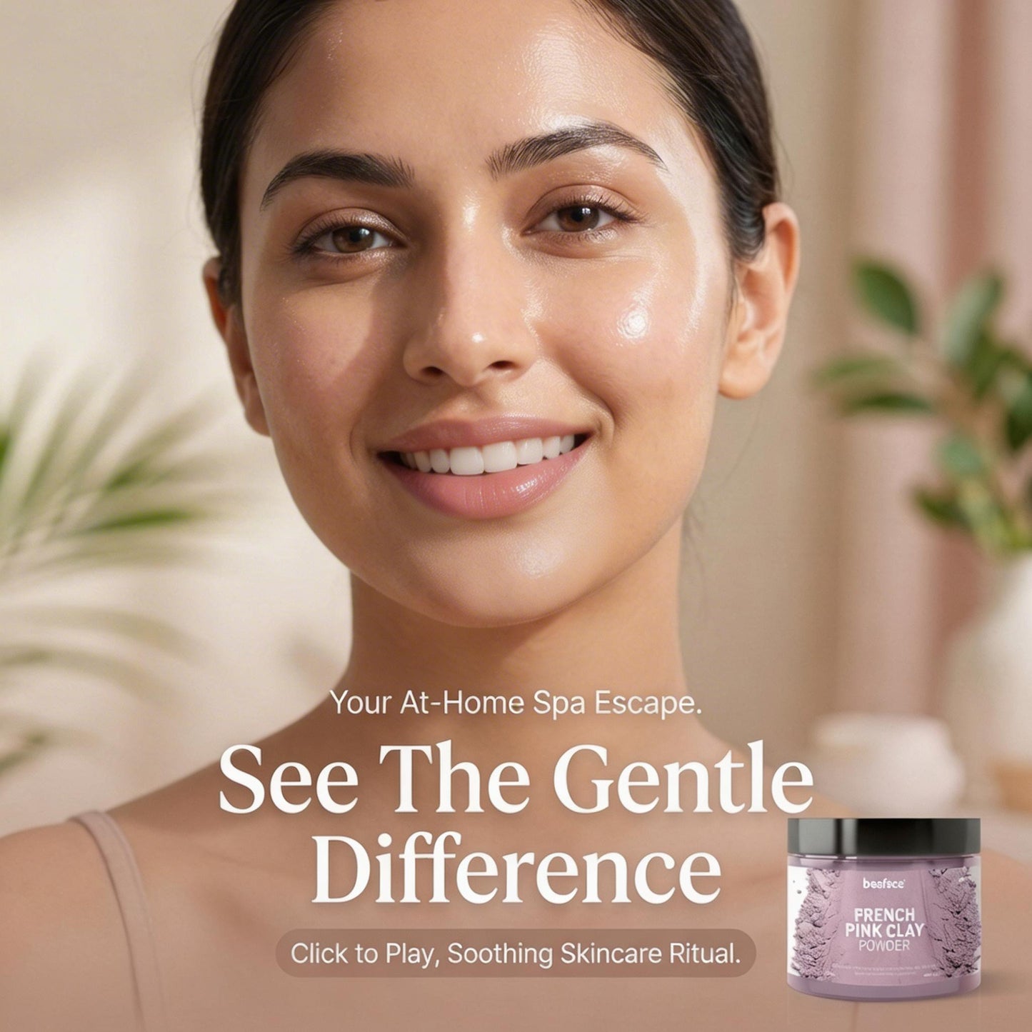 French-pink-clay-powder-removes dirt-face masks