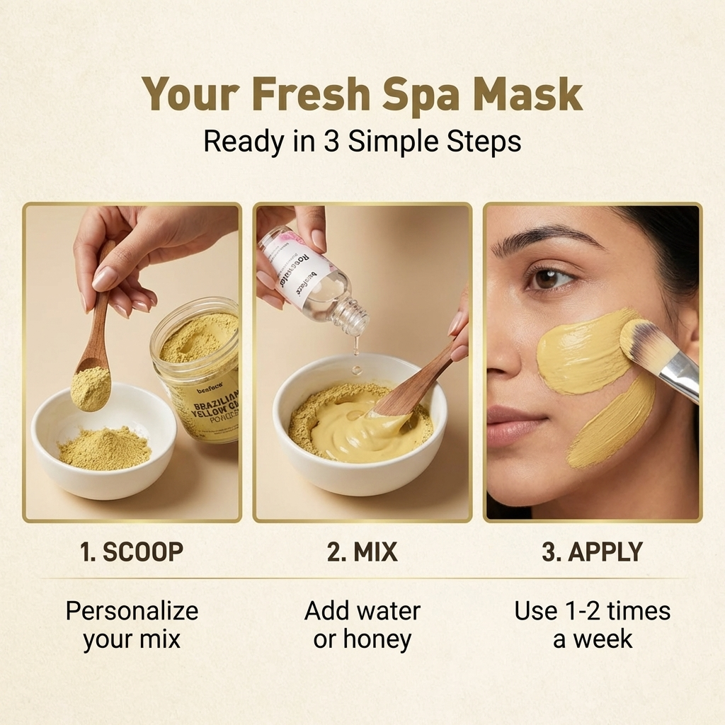 Brazilian-yellow-clay-powder-rejuvenate-boost-circulation