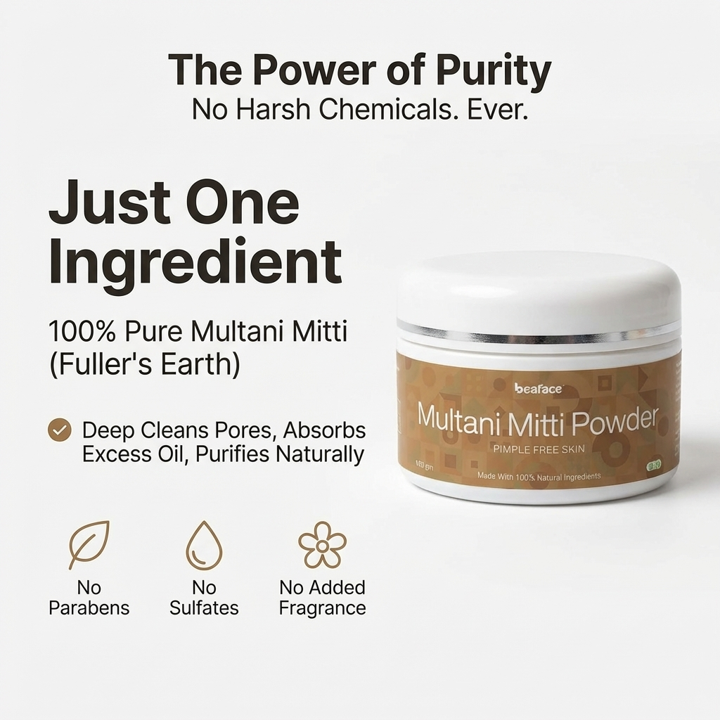 Multani Miti powder-acne-blemishes