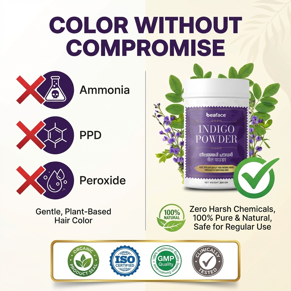 Indigo Powder – Organic-Herbal Hair Dye & Hair Care