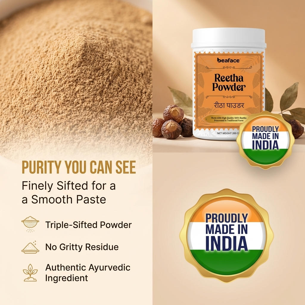 Reetha-powder-damp-hair-scalp-hair-strengthen