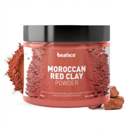 Moroccan-red-clay-powder-prevent pimples-remove-impurities