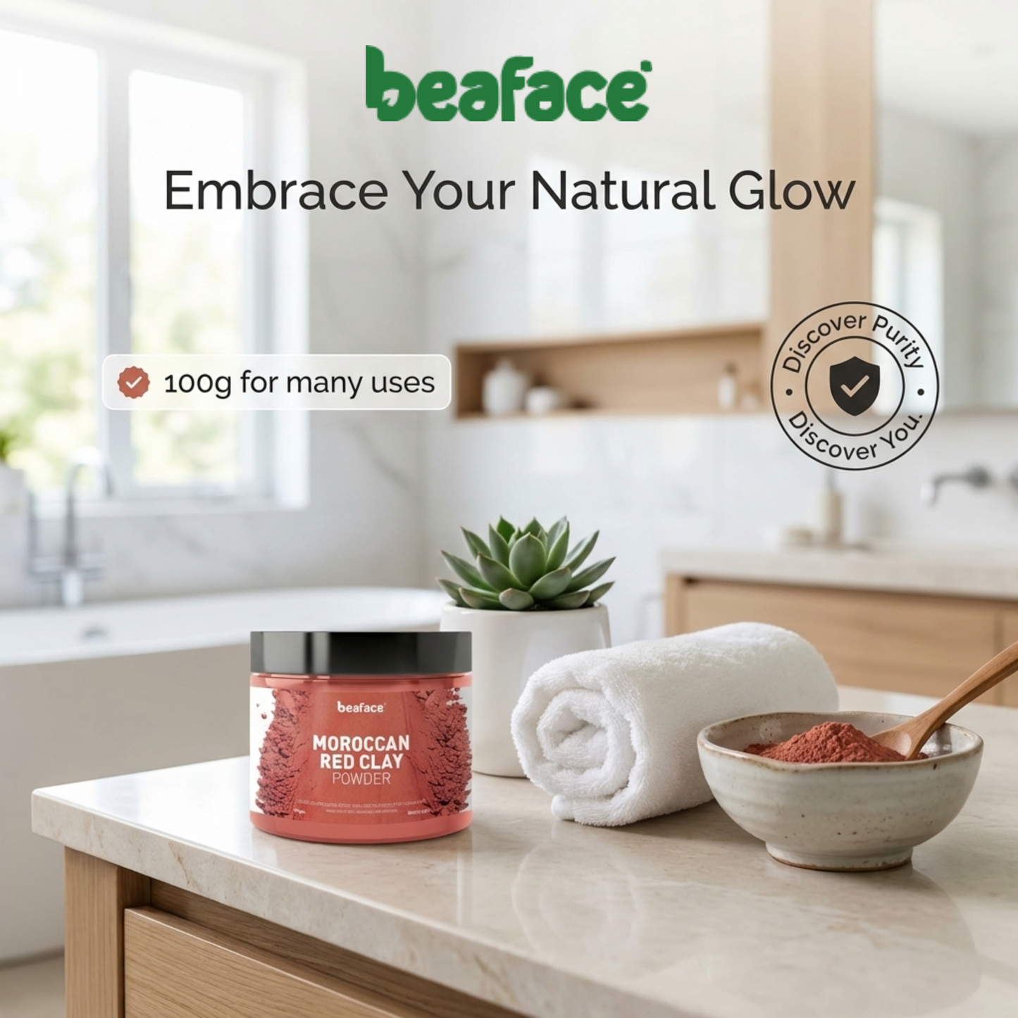 Moroccan-red-clay-powder-prevent pimples-remove-impurities